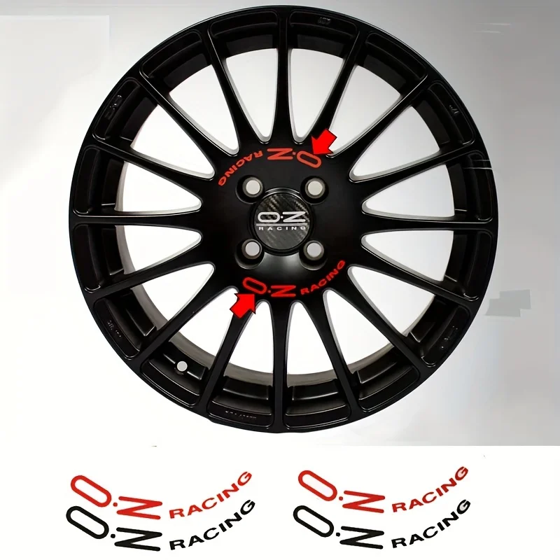 Autocollants en vinyle pour logo OZ RACING, emblèmes autocollants pour jantes de voiture, ensemble d'étiquettes pour accessoires
