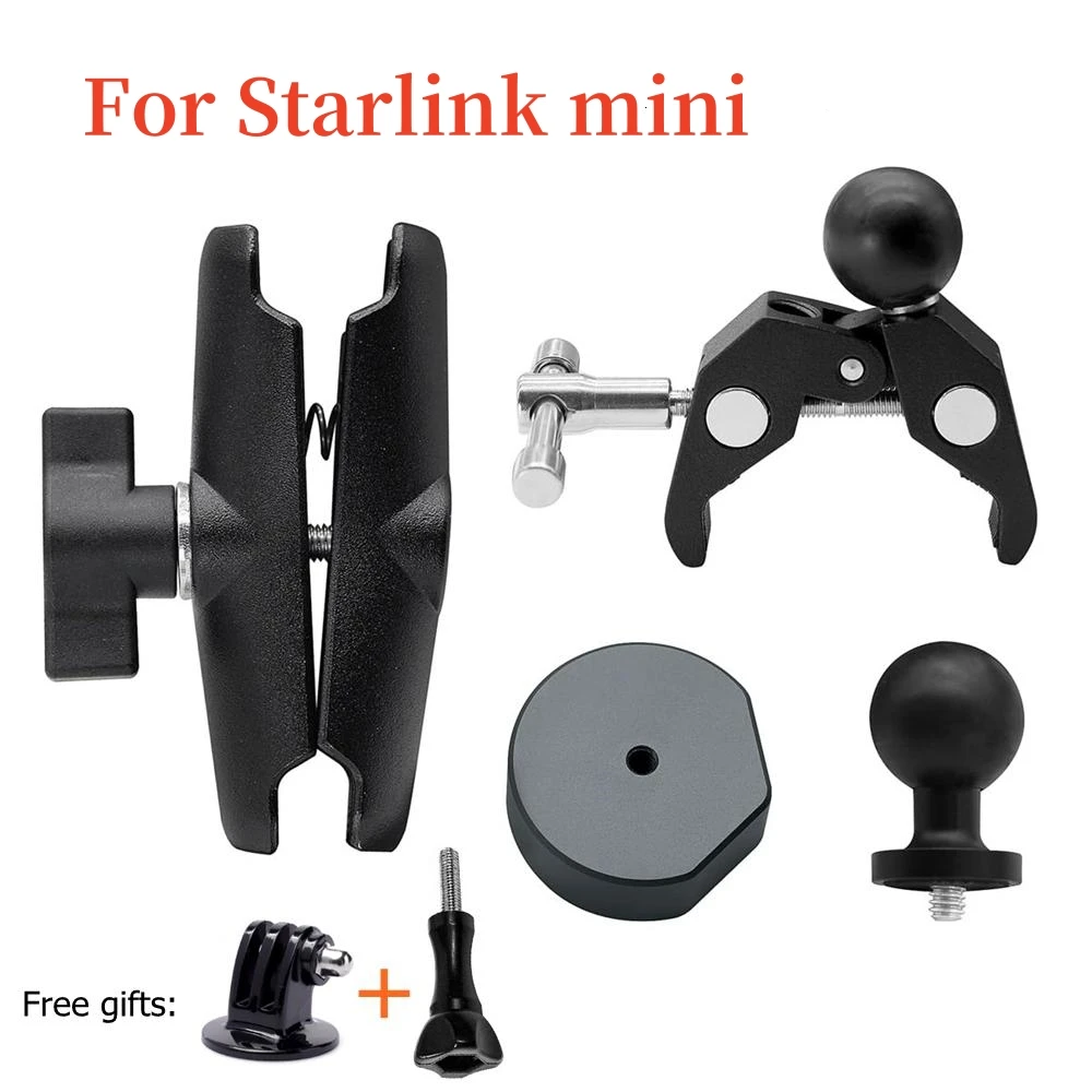 

Для комплектов мини-зажимных кронштейнов Starlink, многофункциональное регулируемое крепление на столб, крепление на крышу для автофургонов/яхт/кемперов/направляющих