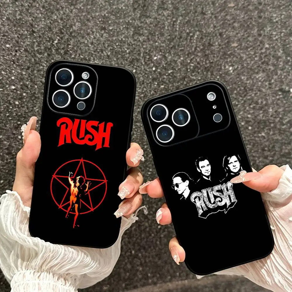 

Rush Rock Band Logo Phone Case For iPhone 17, 16,15,14,13,12,11 Plus,Pro Max, Others Soft Black Cover