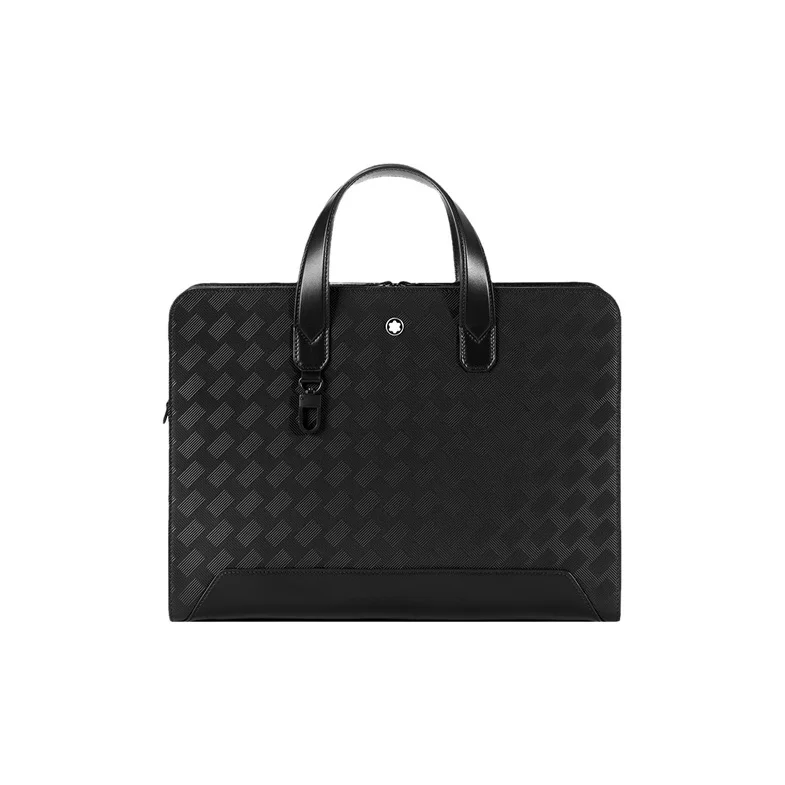 MONTBLANC Cow Leather Handbag, Shoulder Bag, Crossbody Bag, Briefcase Regular Men's Black 129962