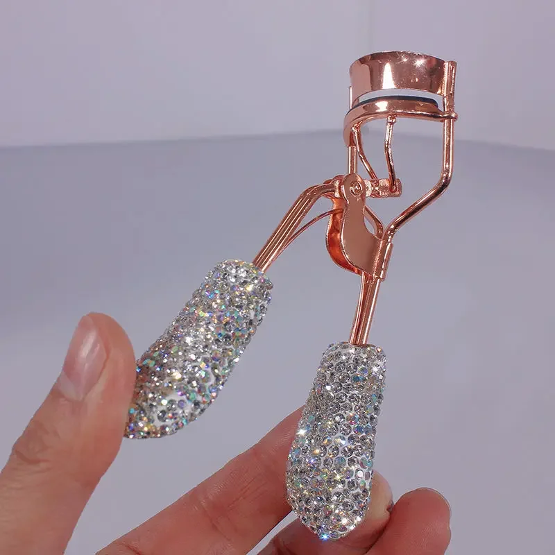 Diamond Studded Eyelash Curler Curling and Long-lasting Shaping Local Makeup Tools Women Accessories Holiday Gifts Wholesale