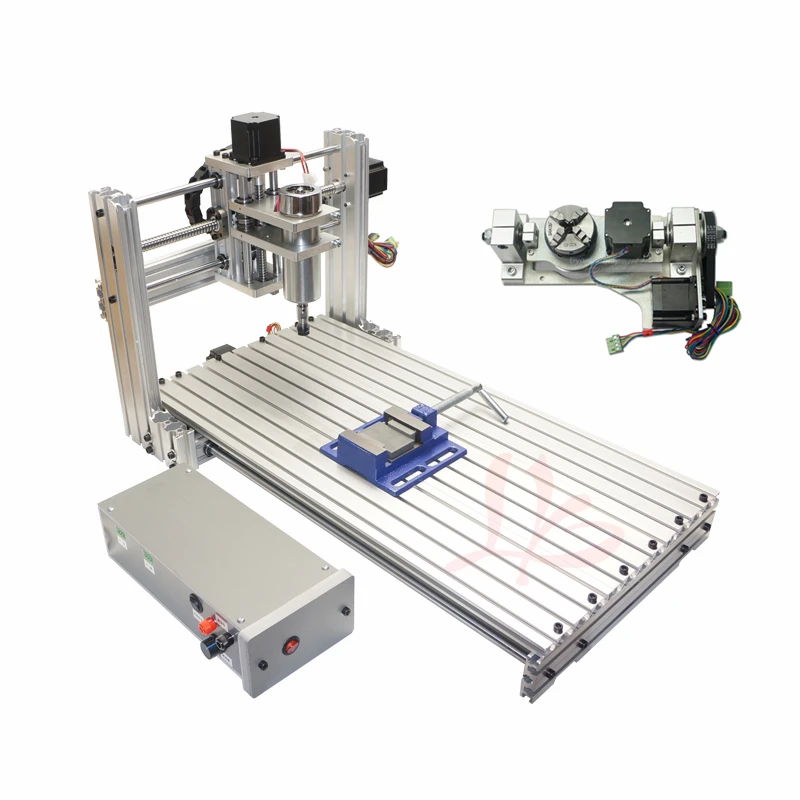 Imagem -02 - Máquina de Gravação Faça Você Mesmo Cnc 6020 Luxo Metal Cnc Roteador Gravura Perfuração e Fresadora Corte Pcb