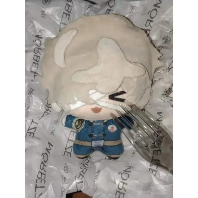 10 cm Game Identity V Cosplay Florian Merk Fire Investigator Pluche Schattige Rugzak Sleutelhanger Pop Speelgoed Pluche Hanger Gift