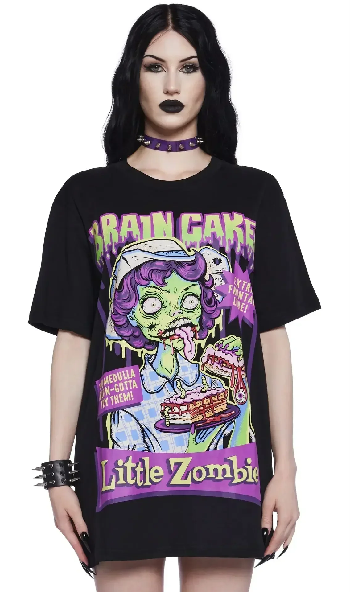 Halloween joint name Dollskill t-shirt da donna Y2K vestiti Oversize maniche corte allentate Horror element Style Tees Tops