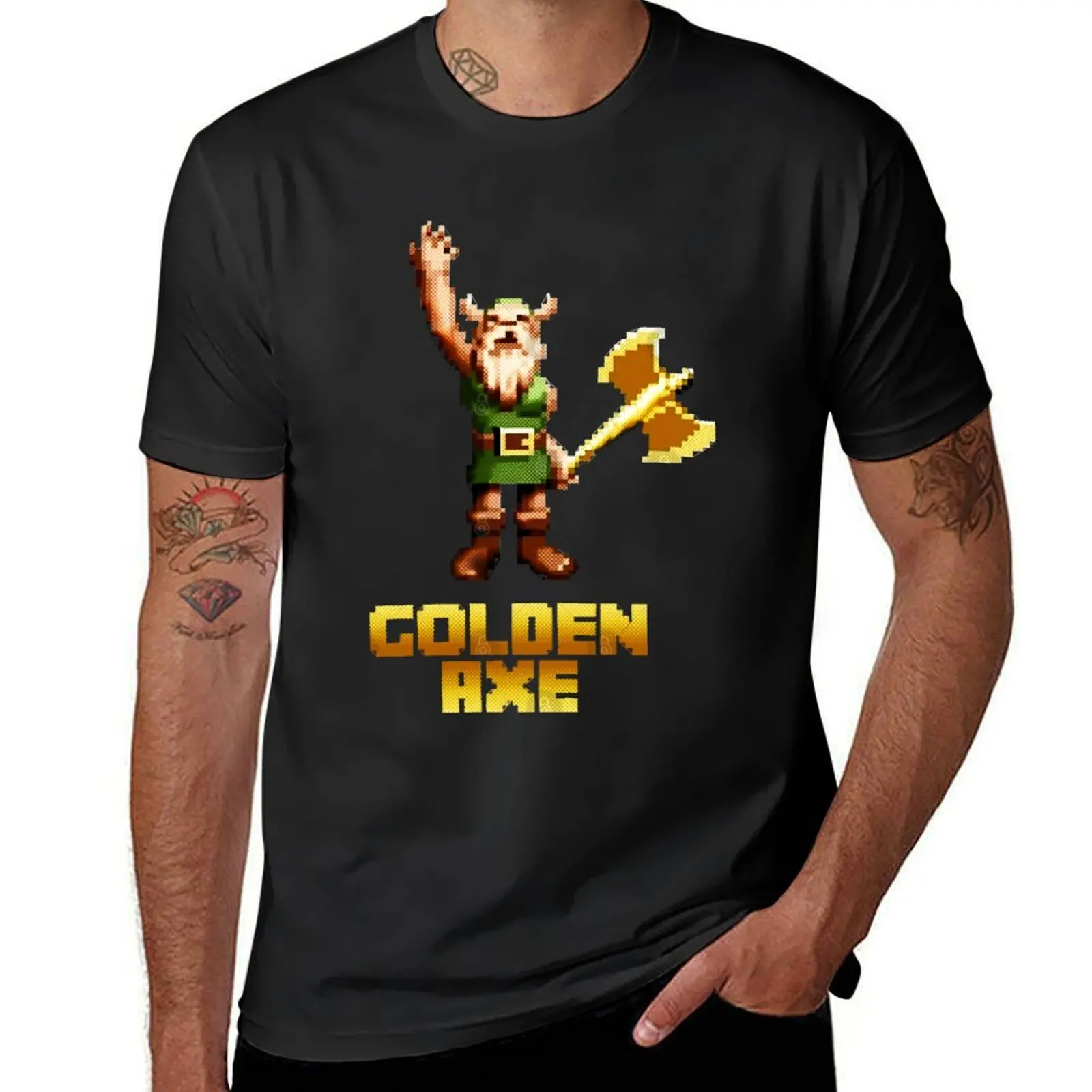 

Funny Gifts For Golden Fighting Game Axe Gift For Music Fans T-Shirt aesthetic clothes sublime men clothing