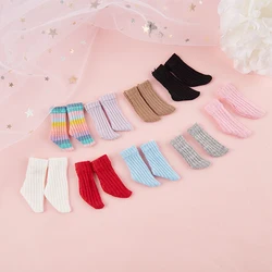 Calcetines cortos para muƱecas de colores dulces, accesorios de ropa para muƱecas blyth azone OB11 Barbies, 1/6, 1/12
