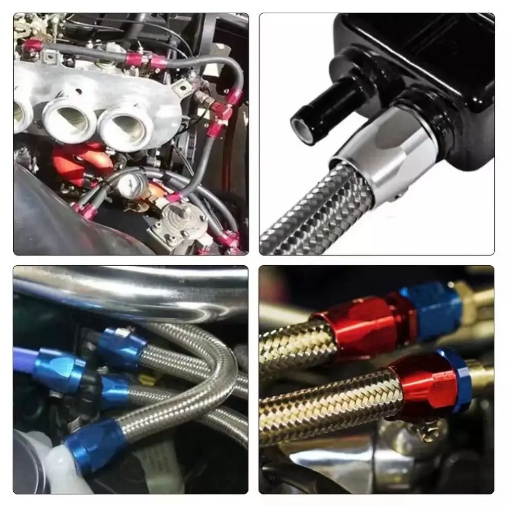 AN4 AN6 AN8 AN10 AN12 Fuel Line Clamp Universal Car Modification Accessories Car Hose Finisher Clamp Oil Pipe Holder