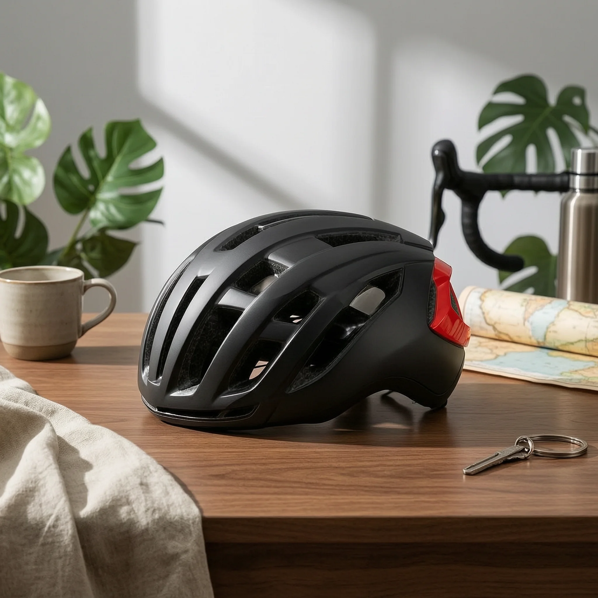 Matte Finish Vented Design Sleek Mountain Bike Helmet Cycling Helmet for Outdoor Riding