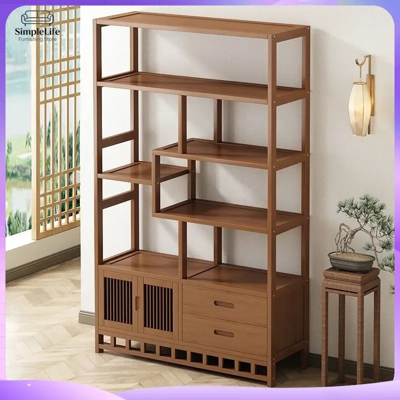chinese-style-wooden-wine-cabinet-with-glass-doors-and-led-lighting-for-red-wine-storage-display-shelf-for-tea-room-living