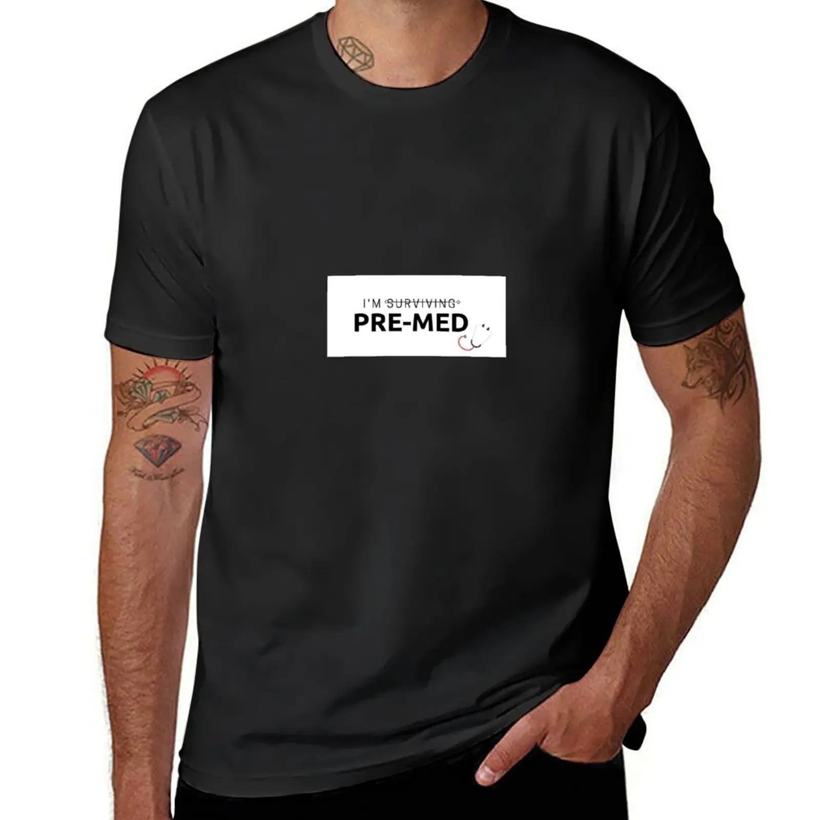 Pre-Med Sticker T-Shirt Short sleeve tee customs design your own oversized t shirt men