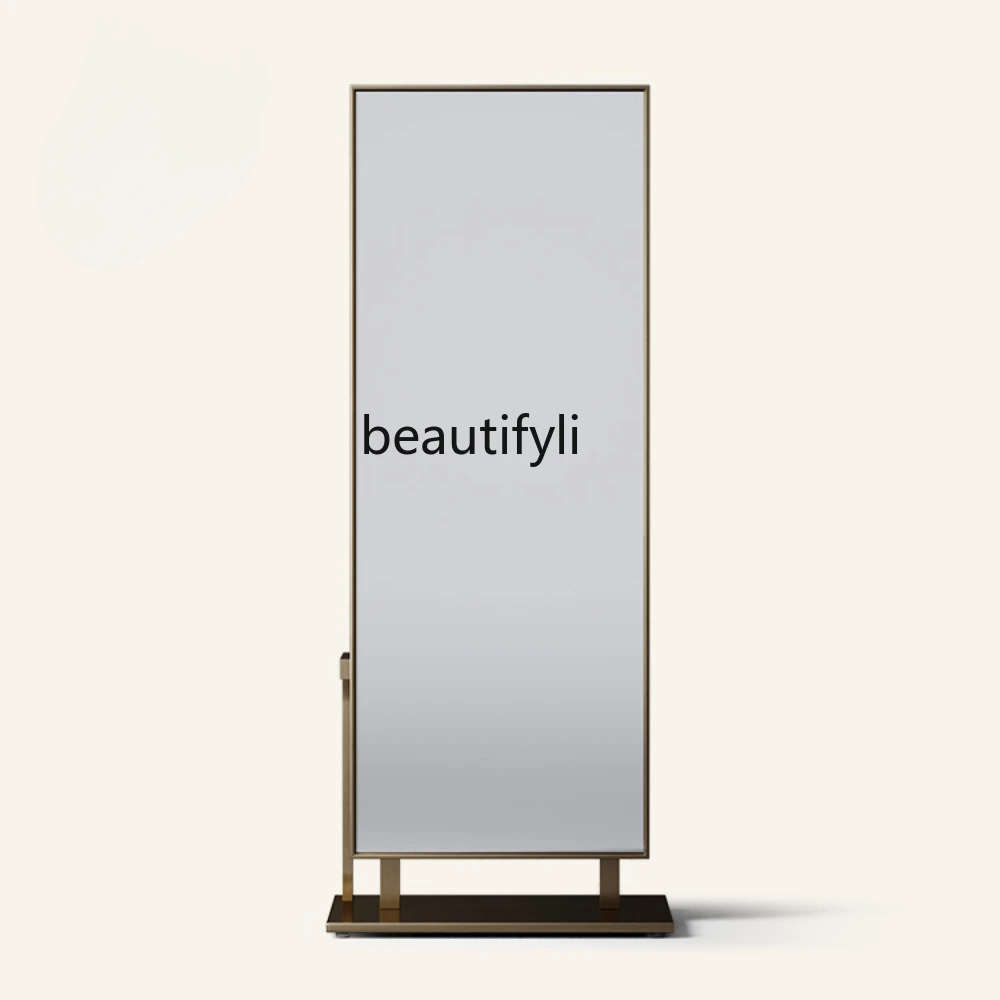 

Italian Light Luxury Full-Length Mirror Bedroom and Household Cloakroom Full-Length Mirror Dressing Mirror