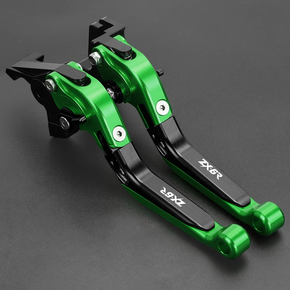 دراجة نارية لكاواساكي نينجا ZX6R 2019 2020 2021 2022 2023 2024 2025 دواسة فرامل عتلات المقود القبضات ينتهي ZX-6R قابل للتعديل