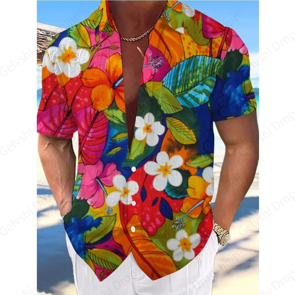 

Men's Hawaiian Shirts Floral 3d Print Shirts Men Women Fashion Social Beach Shirt Animal Sea Turtle Blouses Cuba Camisas Male