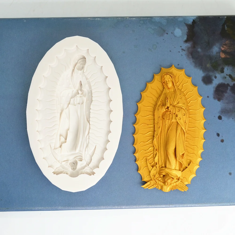 Silicone Mold Angel Our Lady Kitchen Baking Cake Decoration Tools For DIY Star Pastry Chocolate Fondant Relief Moulds Supplies