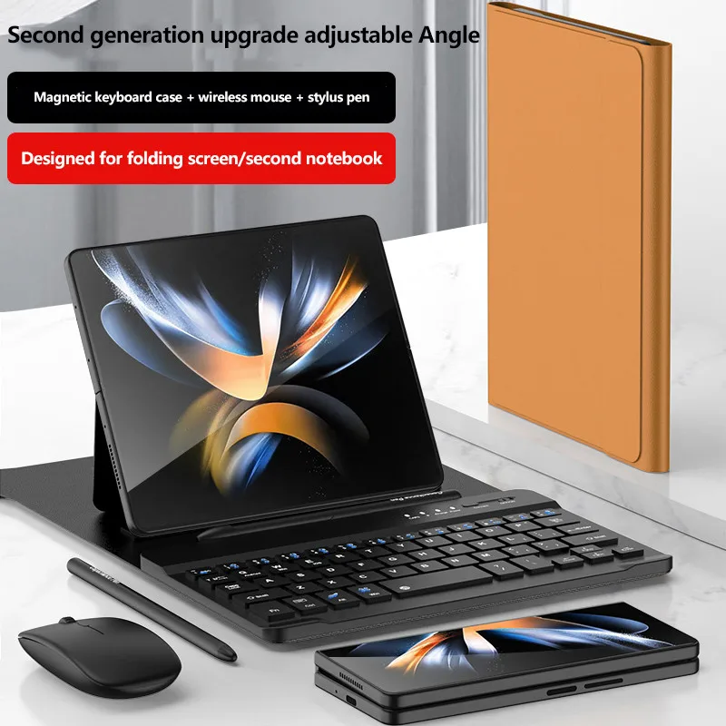 

Magnetic Folding Bluetooth Keyboard Leather Case For Huawei Mate X7 X6 XT X5 X3 X2 Xs 2 With Keyboard Mouse And Stylus Pen