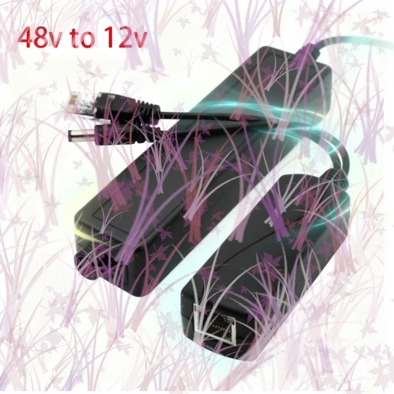 

1/2/5pcs 48V to 12V POE Splitter Connector Poe Power Adapter injector Switch for IP Camera Wifi Injector Cable Wall US/EU Plug