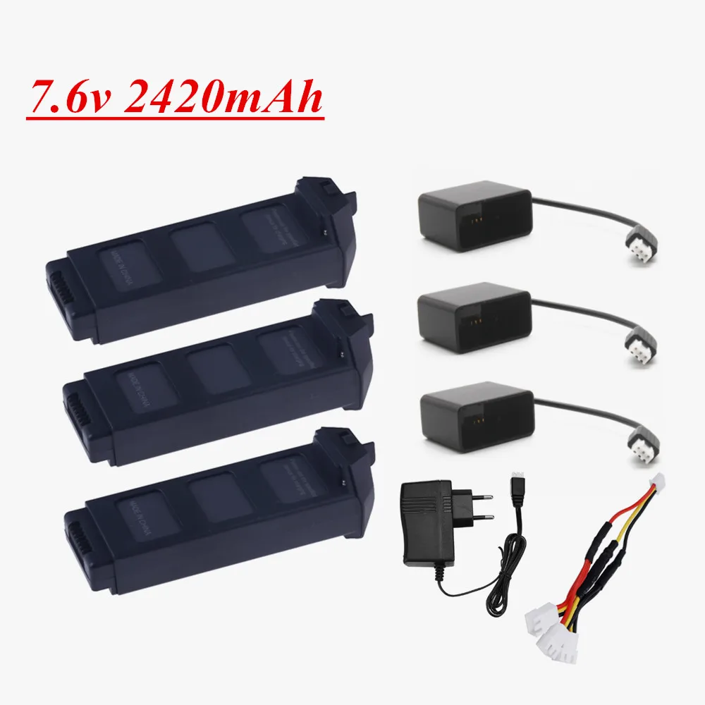 7.6V LiPo Battery For MJX R/C Bugs 5W B5W 4K RC Quadcopter Spare Parts 7.6v 2420mAh Drone Battery For X5 Pro MJX B5W-4K