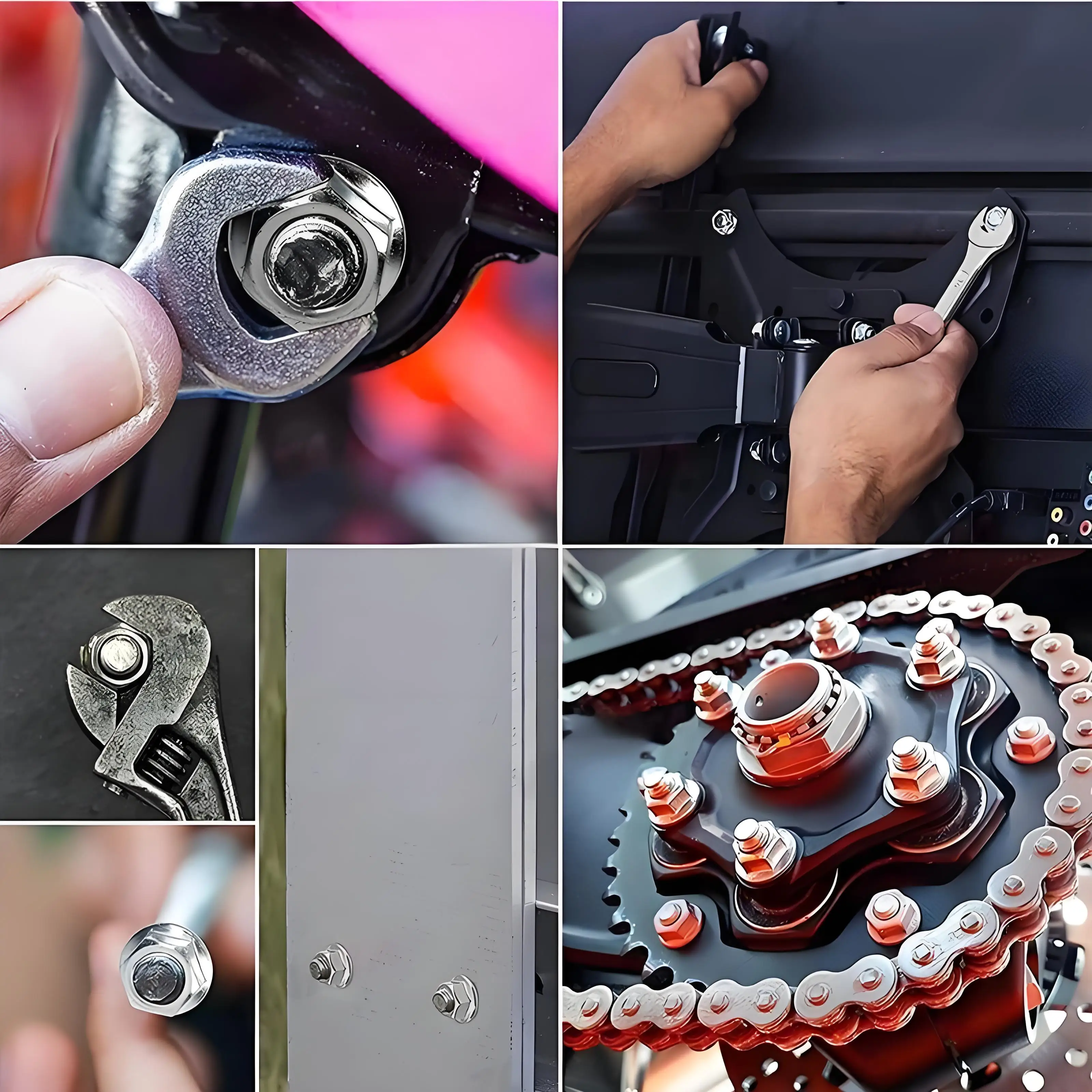 160 шт. шестигранные фланцевые гайки M3 M4 M5 M6 M8 M10 M12 Универсальный набор контргайков из нержавеющей стали 304 DIN6923