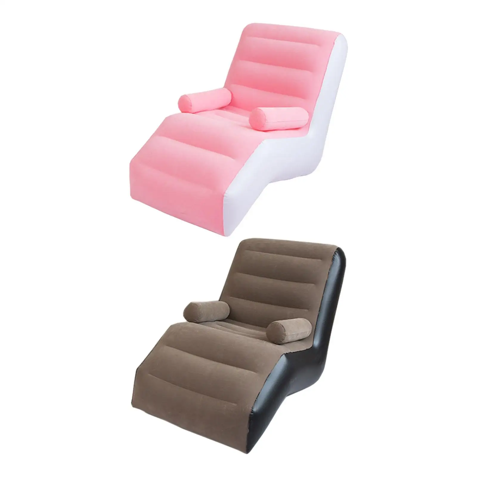 Folding Lazy Sofa Durable Folds Compactly Inflatable Lounge Chair Gaming Lounger for Leisure Bed Indoor Outdoor Gaming Sleeping