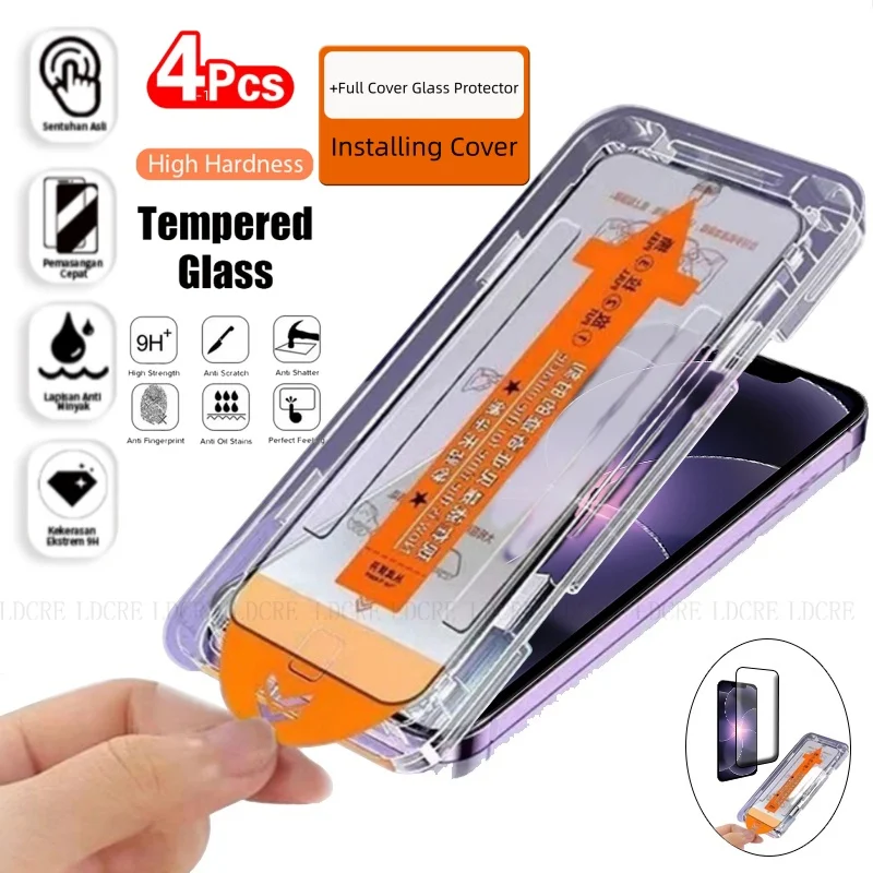 4/3/2/1 Stück für iPhone 17e Glas iPhone 17e Panzerglas Schutzfolie Staubfrei 9H HD Vollflächiger Klebebildschirmschutz iPhone 17e