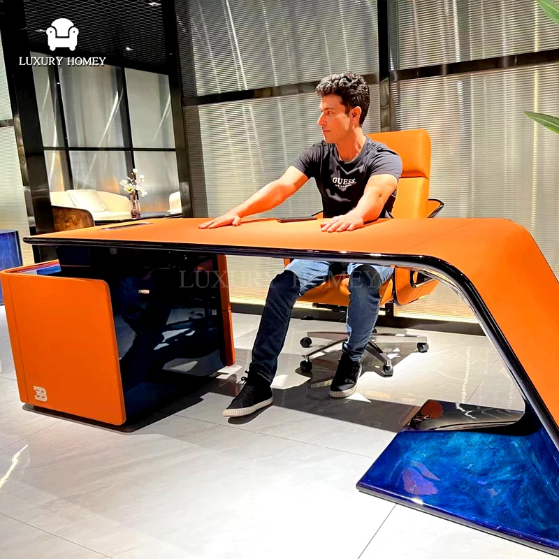 

Homey Modern Solid Wood Commercial Office Desk for Home Office Office Building & Villas