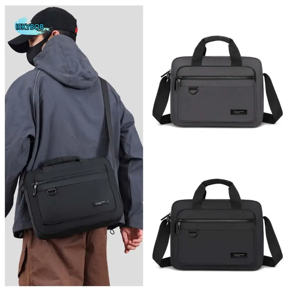 

Водонепроницаемая мужская сумка через плечо, чехол для телефона с несколькими карманами, студенческая сумка на плечо из ткани Оксфорд, большая вместительная сумка-мессенджер