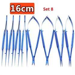 Titanium Microsurgery Ophthalmic Equipment Medical Surgical Instrument 14cm/16cm/18cm set#4#5#6#7#8 tool set