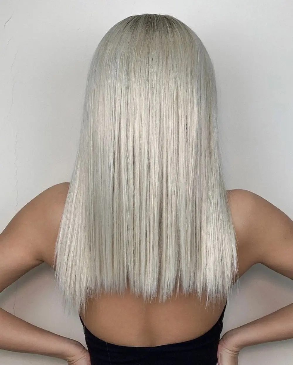 Platina loira sintética Lace Front perucas, cabelo loiro cinza, raízes Ombre, perucas de renda HD sem cola, pré arrancadas linha fina natural, Cosplay