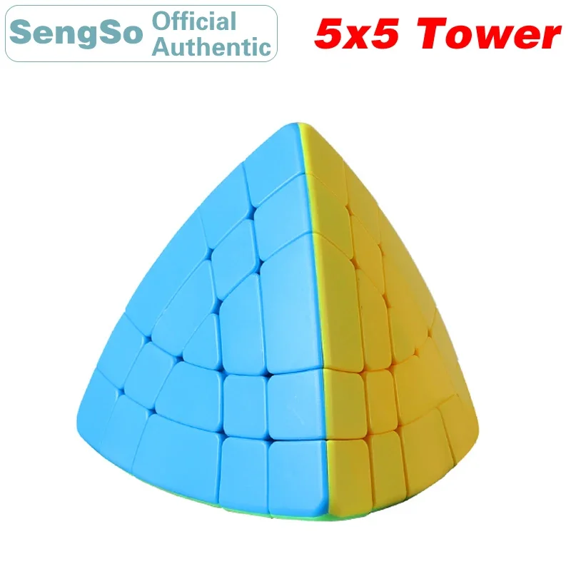 SengSo 5x5 Magische Toren 5x5x5 Piramide Magische Kubus ShengShou Mastermorphix Speed Cube Twisty puzzel Educatief Speelgoed Voor Kinderen