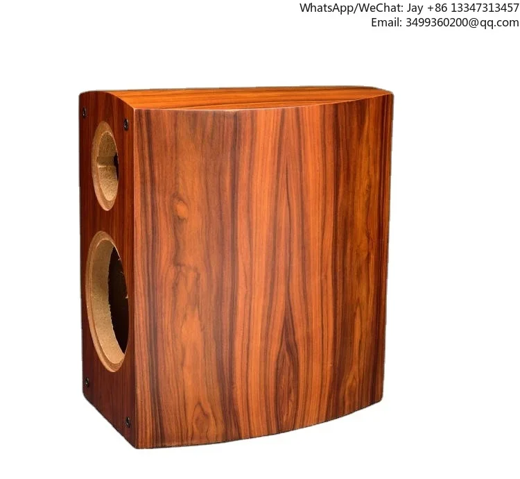 

EC-001 6.5 Inch 7 Inch Bookshelf Speaker Empty Cabinet Waist Drum Rosewood Veneer Speaker Case Reasonable Sound Design