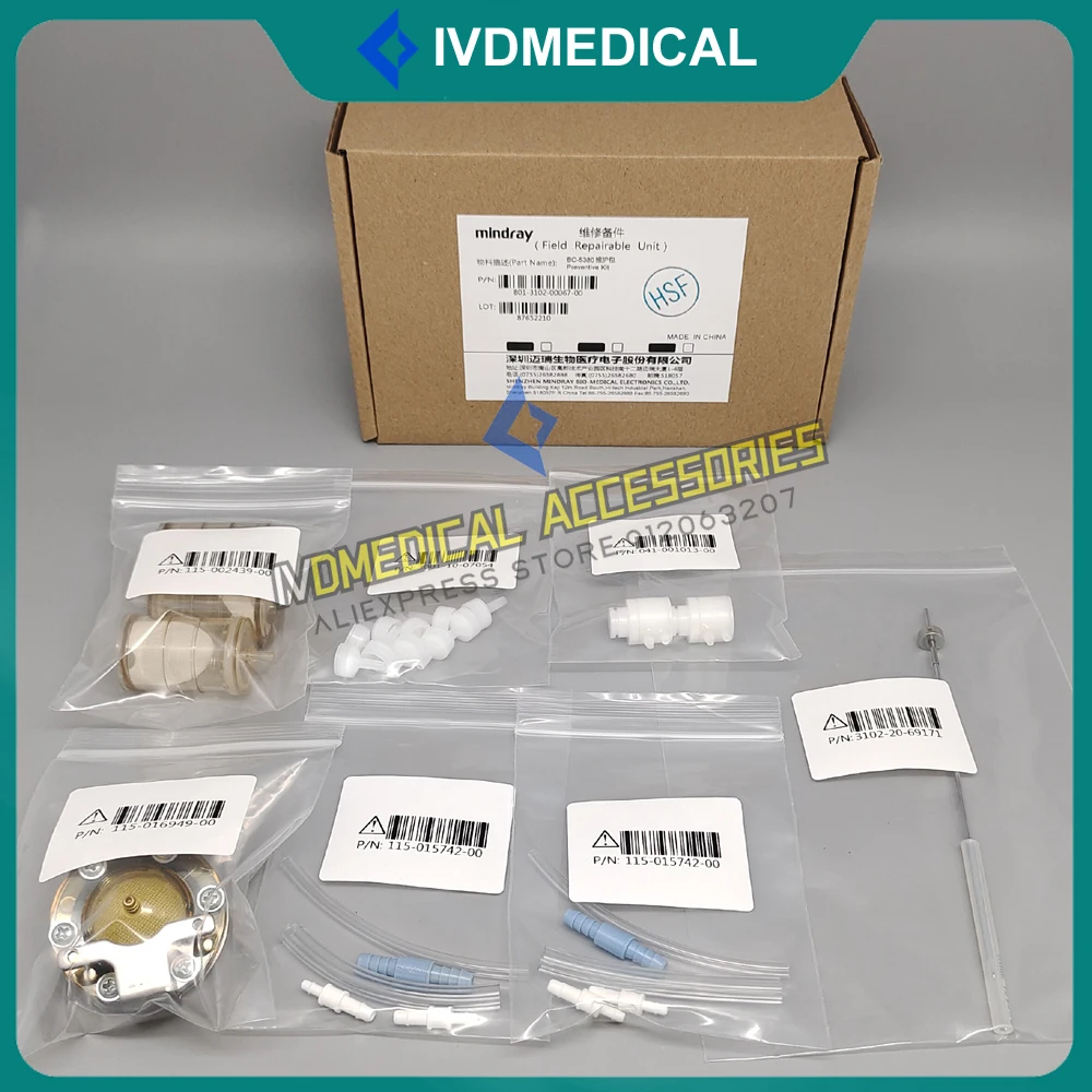 Original New Mindray BC5180 BC5380 BC5390 BC-5180 BS-5380 BS-5390 Maintenance Preventive Kit (FRU) 801-3102-00067-00