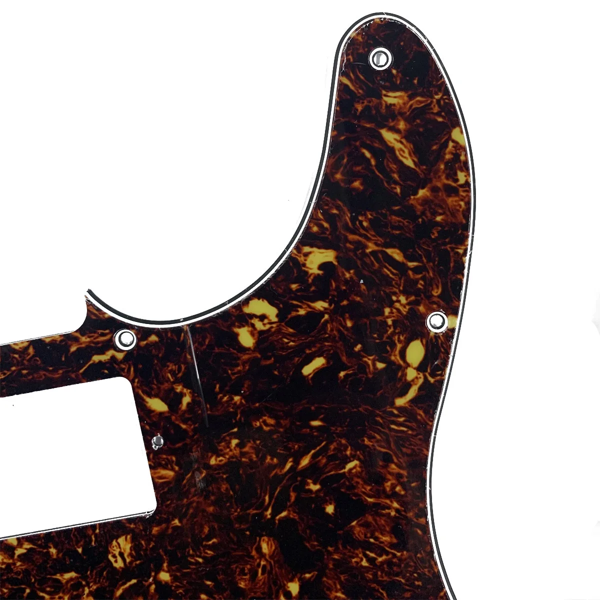 KAISH TL Guitar Humbucker Pickguard Scratch Plate Dark Brown Tortoise for Telecaster