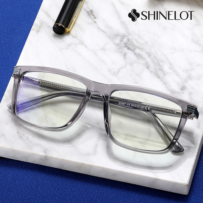 

93557 Деловые мужские очки по рецепту, оправа с технологией Oriented, полнокадровые универсальные стильные мужские очки