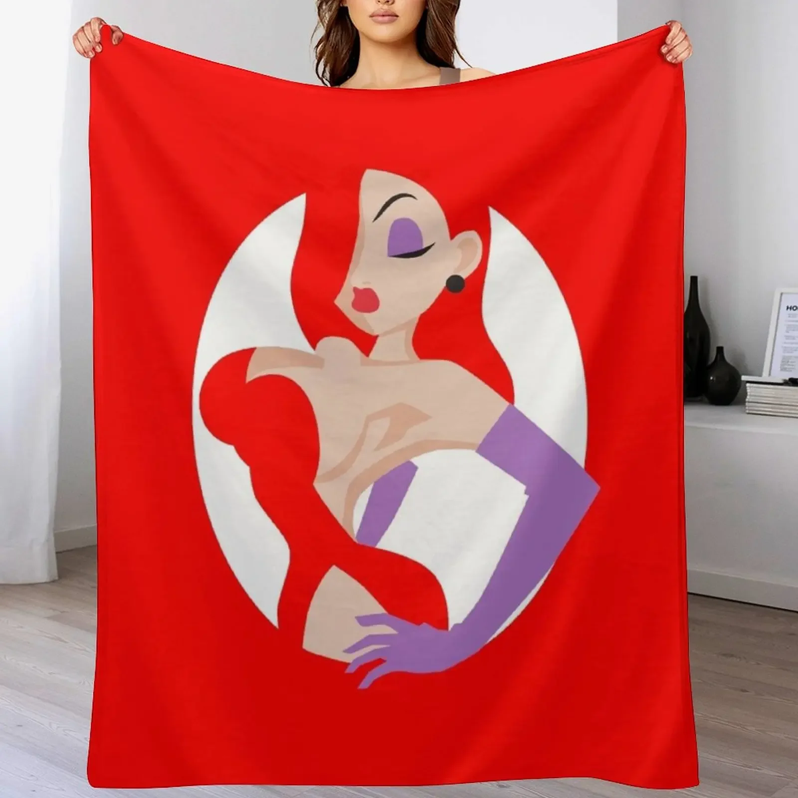 Jessica Rabbit Minimalist Throw Blanket Summer Beddings Stuffeds Large Blankets Sofas Of Decoration Blankets