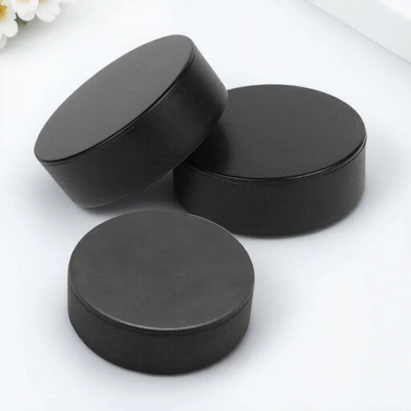 3 pezzi per allenamento di hockey su ghiaccio, leggero, con superficie piatta in PU, struttura antiscivolo per colpi accurati e passaggio di pratica di hockey