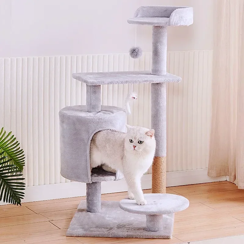 

Cat Climbing Frame Cat Tree House Sisal Scratching Post for Cats Scratcher Kitten Training Cats Scratch Tree Toys Pet Supplies