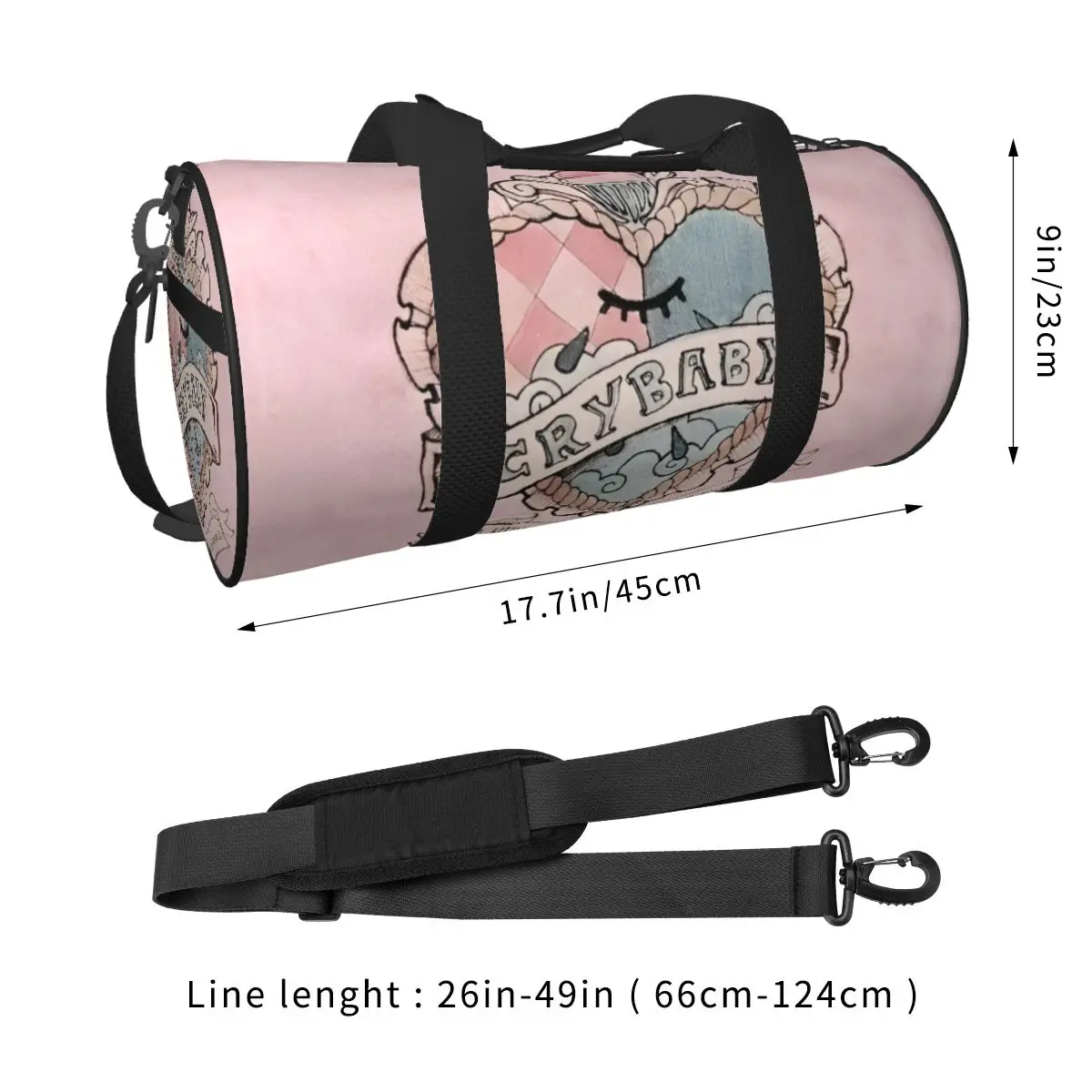 Portals Tour Logo Fans Fun Melanies Martinezs Sports Bags Travel Gym Bag Large Vintage Handbags Men Printed Outdoor Fitness Bag