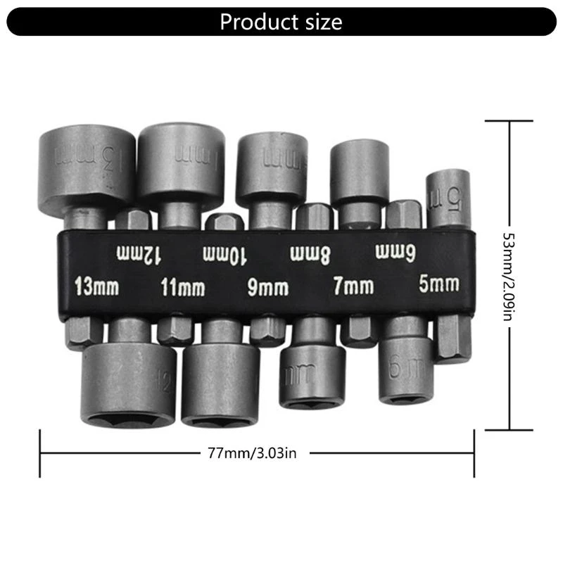 Y1AD 9/14PCS Driver Hexagonal Power Driver Drill Drill Bit Tool Socket Set