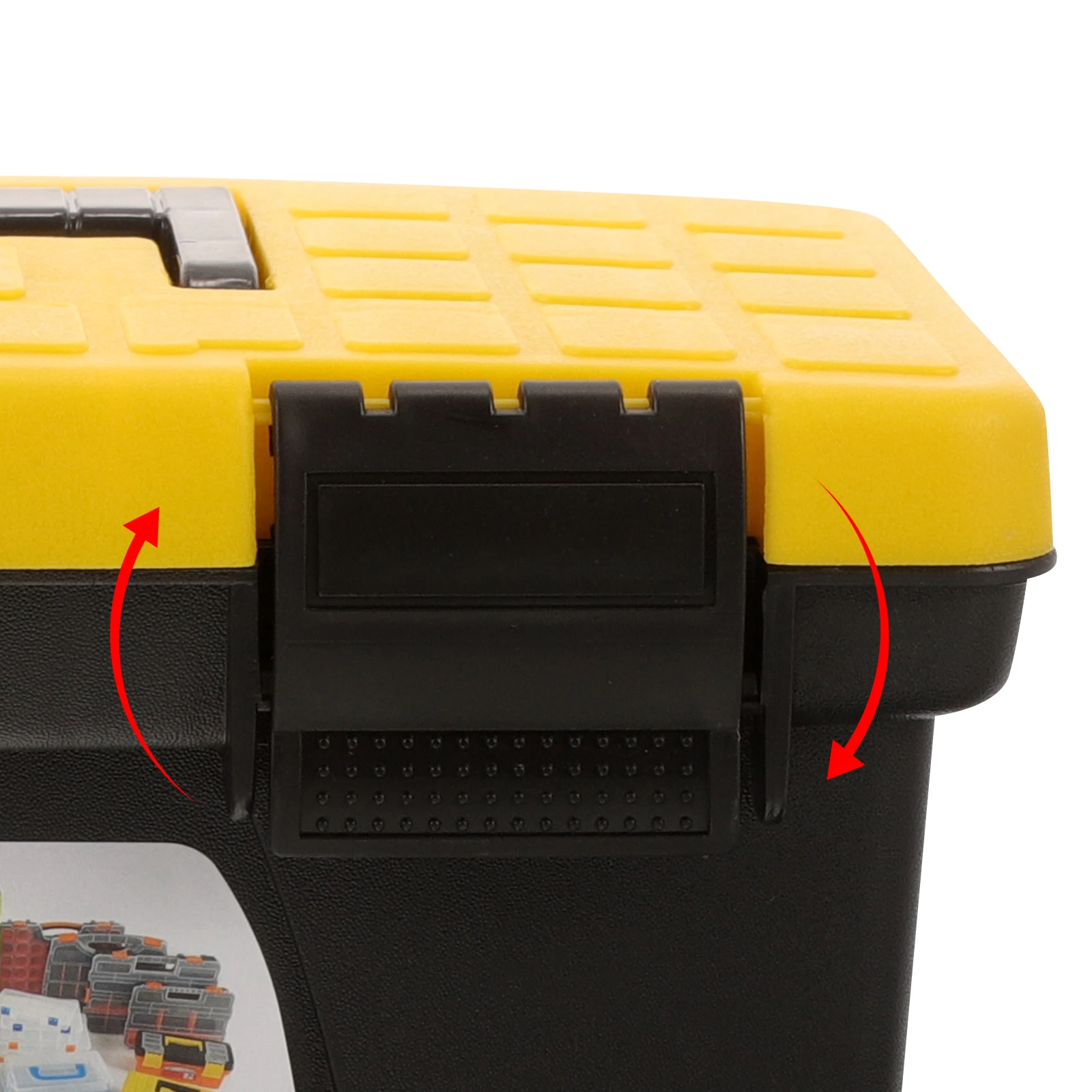 

Tool Box Organizer and Storage 10 Inch Hard Carrying Case Durable Splashproof Portable Multi-Functional Electrician Hardware Kit