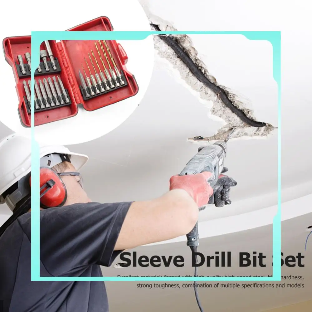 

21pcs/set Drill Bits Conversion Sleeve Kits Professional Drill Bits Socket Adapter Sleeve Accessories for Wood Board Plastic