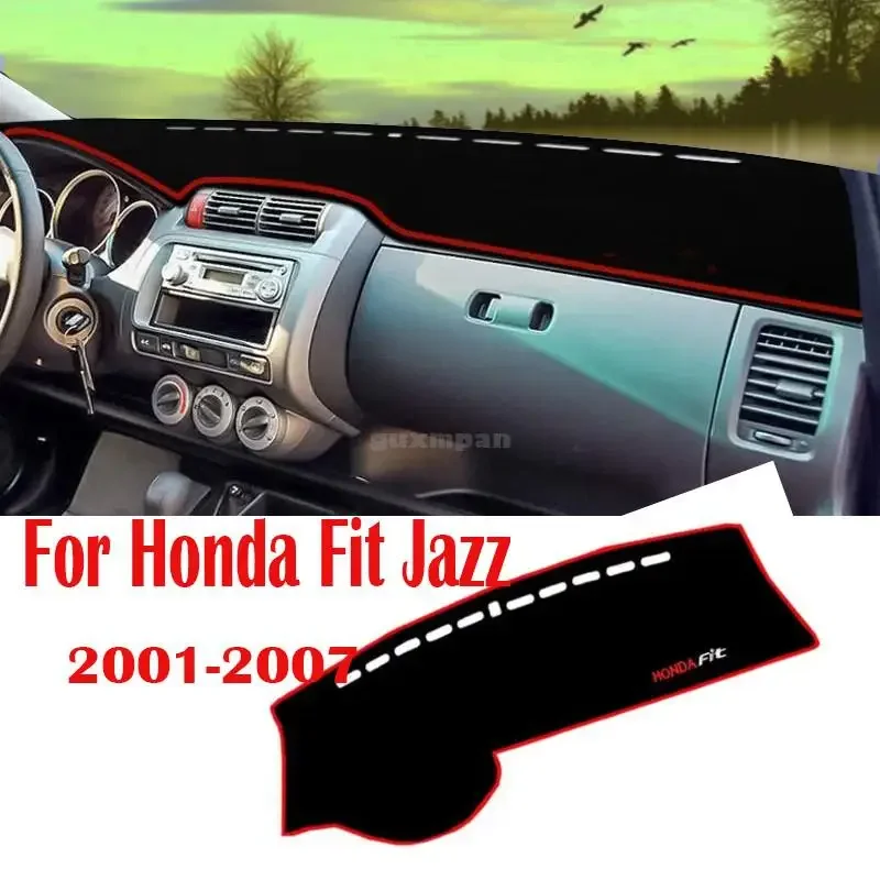 For Honda Fit Jazz Anti-slip Mat Dashboard Cover Pad Sunshade Dashmat Protect Carpet 2001-2007 Accessories