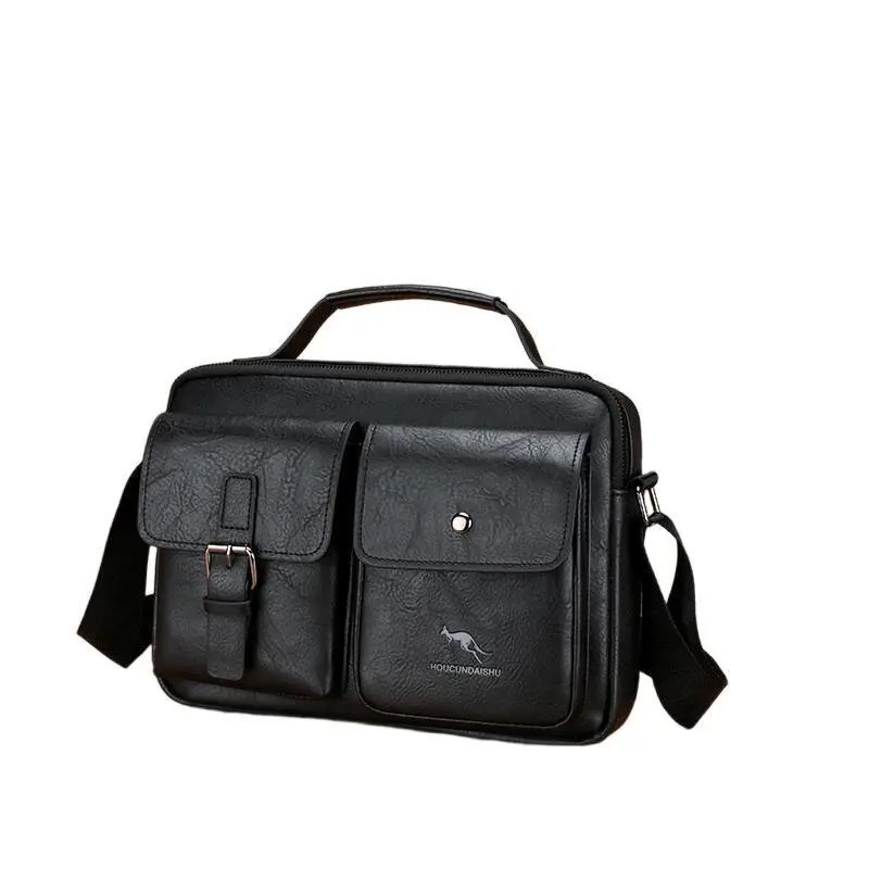 Men's Version Business Bag Double Pocket Single Shoulder Crossbody Small Backpack
