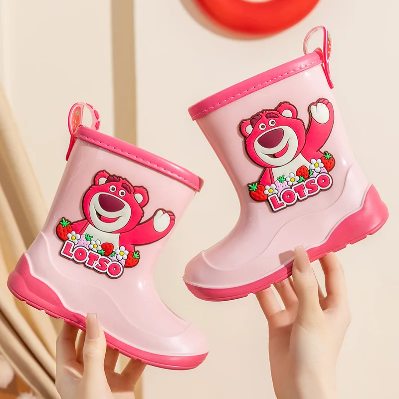 Disney Rain Boots Kids Boy Waterproof Light and Handy Toddler Water Shoes for Girls Children Sharks Rain Boots Spiderman