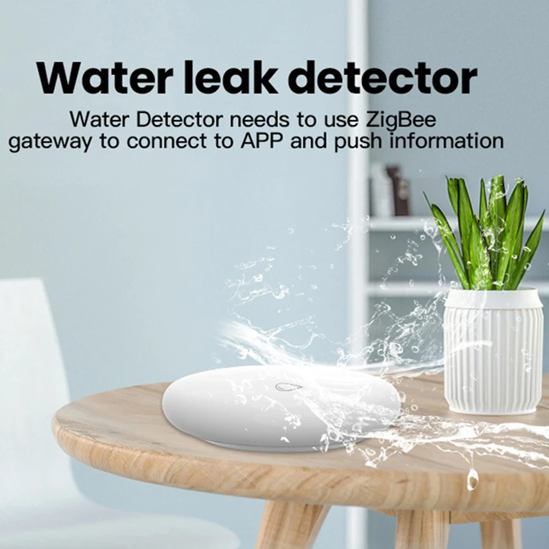 IP67 Water Immersing Sensor Tuya Zigbee Flood Water Leak Detector Smart Alarm Security Soaking Sensor For Smart Home