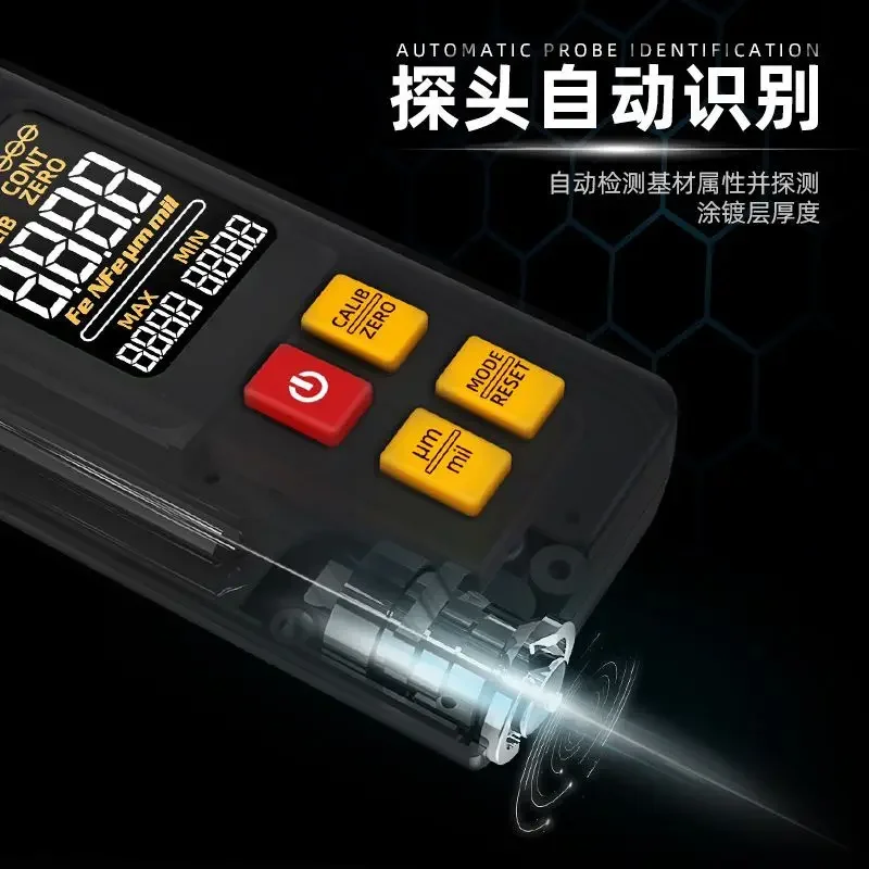 

New Automotive Paint Film Detector High Precision Rechargeable Multifunctional Thickness Gauge Coatingtool