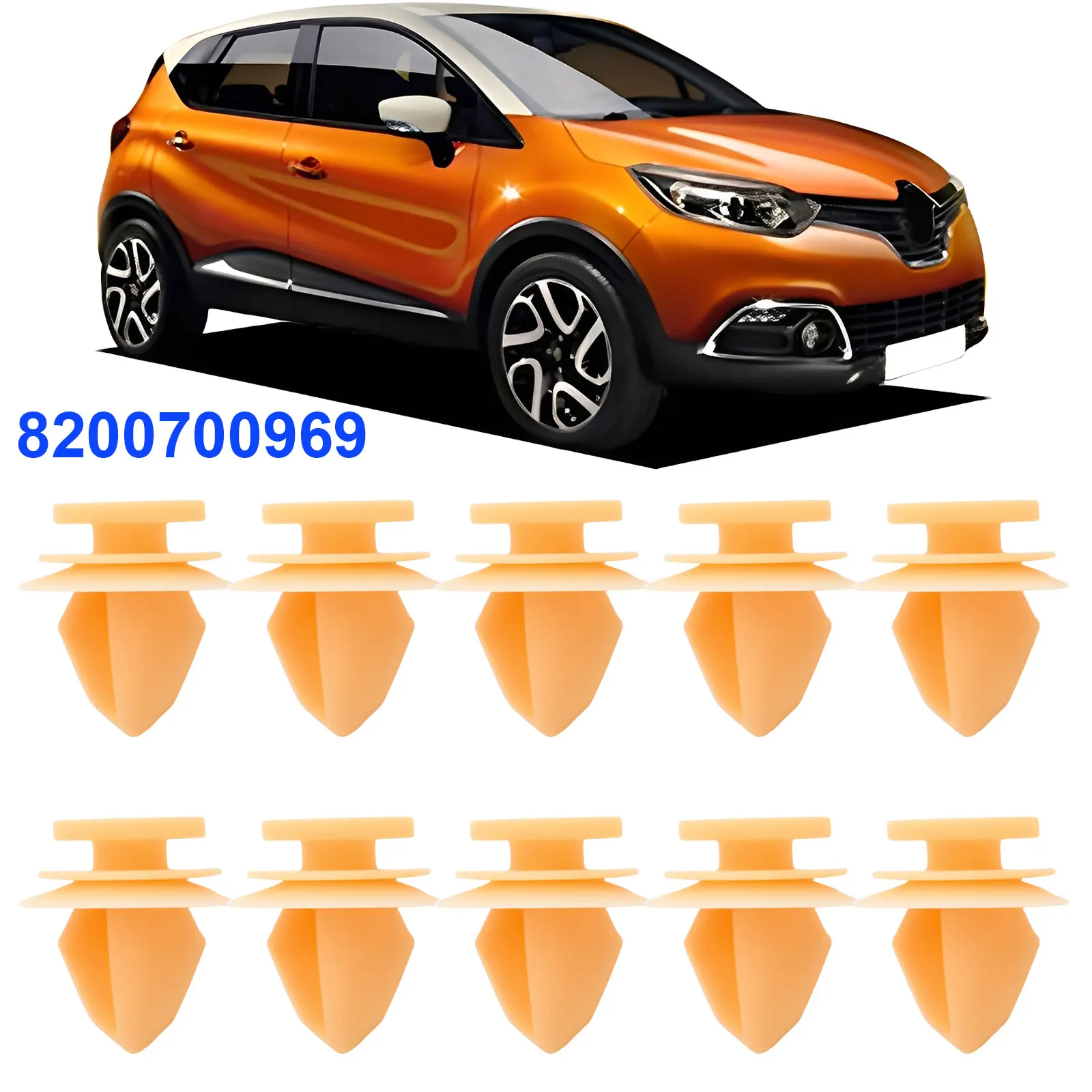 

8200700969 Для Renault Captur передний задний бампер и крепеж накладки на колесную арку, молдинговые зажимы
