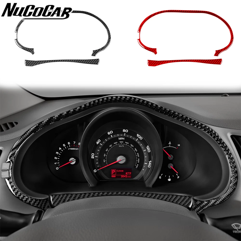 For Kia Sportage 2011-2016 Carbon Fiber Instrument Speedometer Panel Trim Cover Car Accessories Interior Decorative Sticker