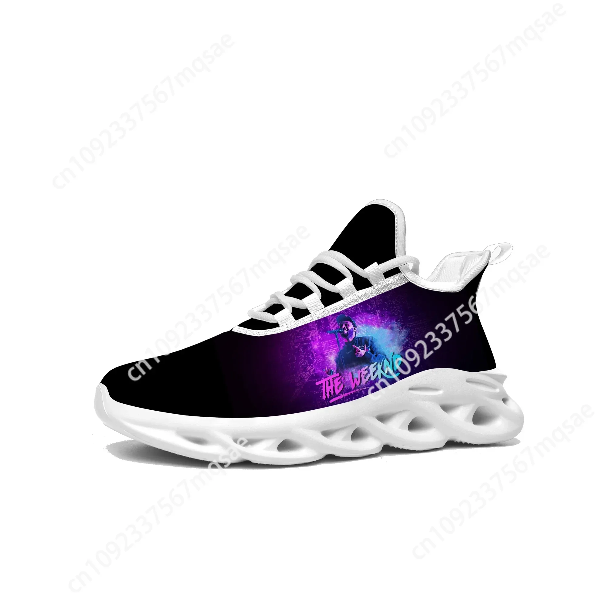 The Weeknd Singer Flats Sneakers Mens Womens Sports Running Shoes High Quality Sneaker Lace Up Mesh Footwear Tailor-made Shoe