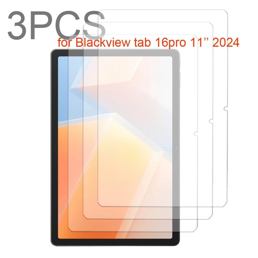 

3PCS for Blackview tab 16 pro 11'' 2024 Tempered Glass screen protector 3 packs protective tablet film HD Antiscratch