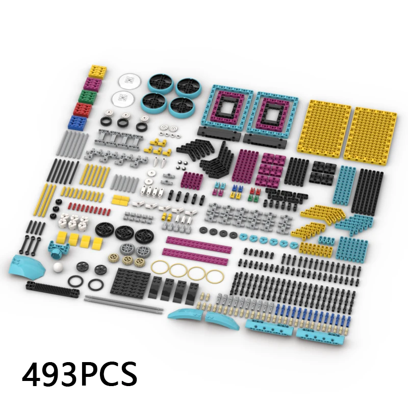 Nowy zestaw klocków konstrukcyjnych MOC, techniczne klocki do SPIKE Prime 45678 Core Set, zabawki edukacyjne STEAM